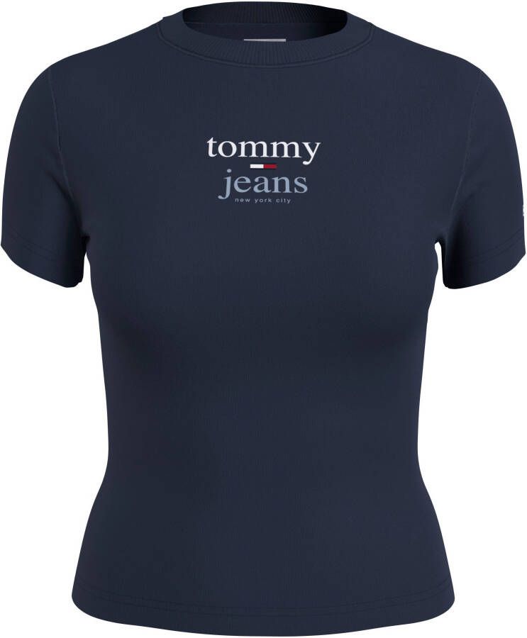 TOMMY JEANS Shirt met korte mouwen TJW BABY ESSENTIAL LOGO 2 SS in basic stijl met opschrift