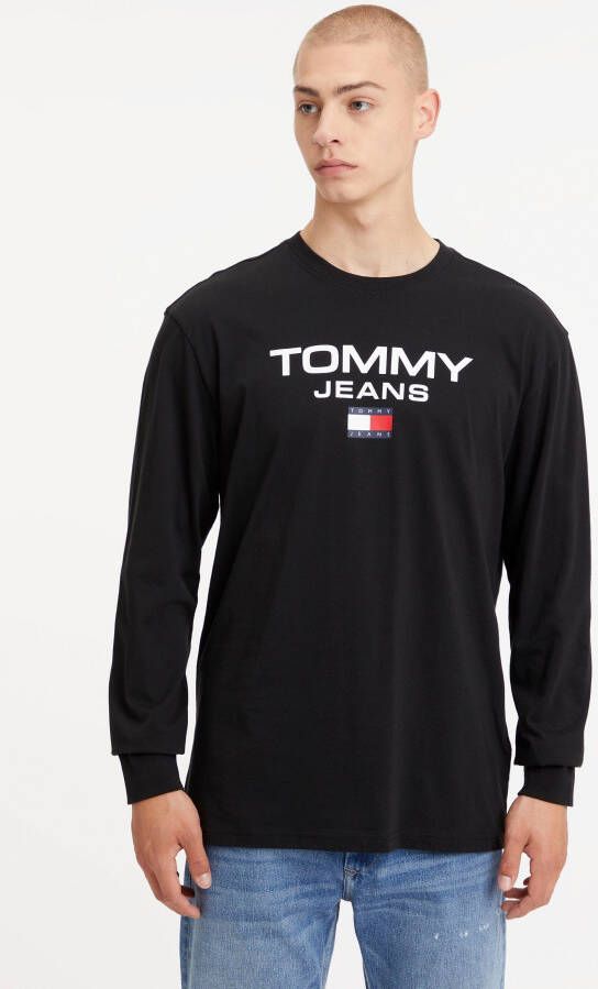 TOMMY JEANS Shirt met lange mouwen TJM CLSC ENTRY LS TEE met logoprint