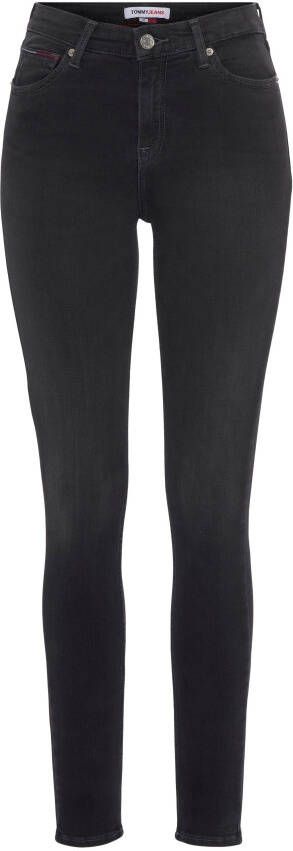 TOMMY JEANS Skinny fit jeans met logoborduursel boven het kleingeldzakje