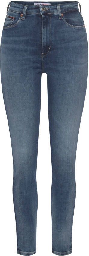 TOMMY JEANS Skinny fit jeans met tommy logoborduursel op het kleingeldzakje