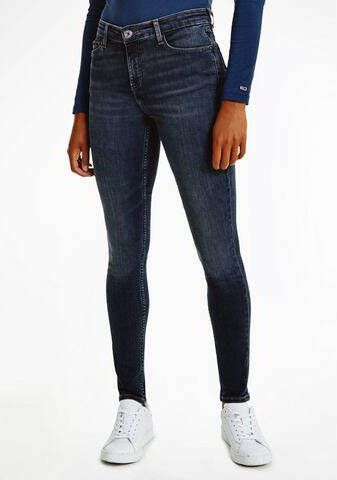 TOMMY JEANS Skinny fit jeans NORA MR SKNY CE237 met logobadge & borduursels