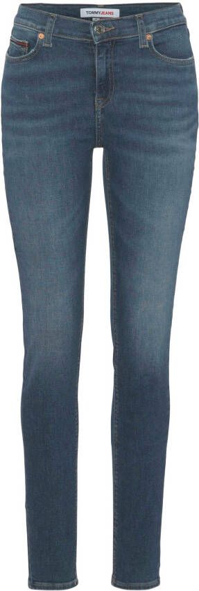 TOMMY JEANS Skinny fit jeans NORA MR SKNY DF2271 met lichte destroyed-effecten