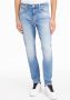 Tommy Jeans Blauwe effen jeans met ritssluiting en knoopsluiting Blue Heren - Thumbnail 3