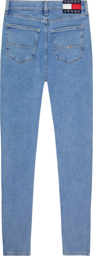 TOMMY JEANS Skinny fit Jeans SYLVIA HR SSKN CG4 met logo badge en label vlaggen