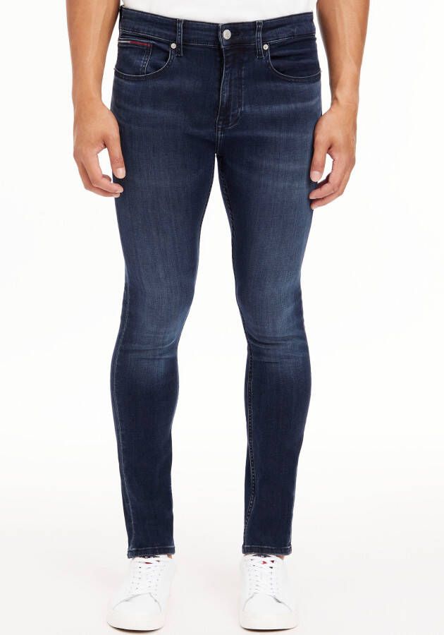 TOMMY JEANS Slim fit jeans AUSTIN SLIM TPRD met leren badge