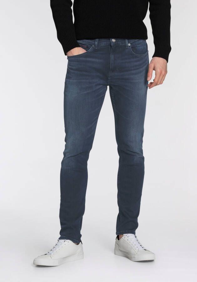 TOMMY JEANS Slim fit jeans AUSTIN SLIM TPRD met merklabel
