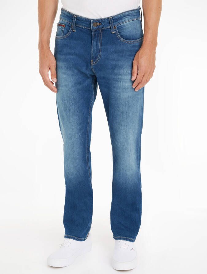 Tommy Jeans Relaxed straight fit jeans met stretch model 'Ryan'