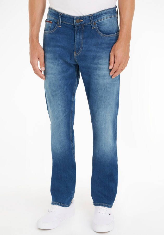 Tommy Jeans Relaxed straight fit jeans met stretch model 'Ryan'