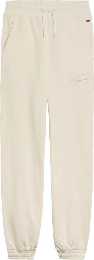 Tommy Hilfiger Sportieve witte damesbroek met elastische taille White Dames