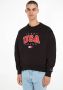 Tommy Jeans Sweatshirt met labelstitching model 'BOXY' - Thumbnail 2