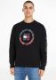 Tommy Hilfiger Zwarte Sweatshirt met Print en Lange Mouwen Black Heren - Thumbnail 1