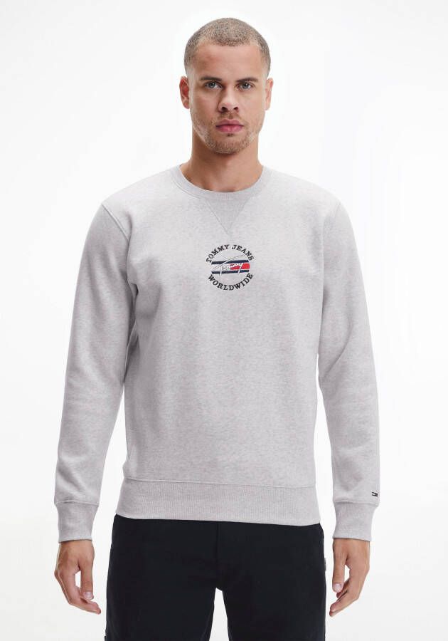 Tommy Jeans Tijdloze Tommy 2 Crew Hoodie Gray Heren