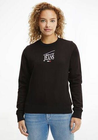TOMMY JEANS Sweatshirt TJW REG ESSENTIAL LOGO 1 CREW met logo opschrift