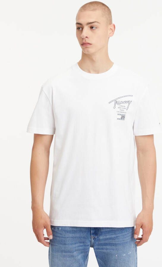 Tommy Jeans Tommy Hilfiger Jeans Men's T-shirt Wit Heren
