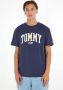 Tommy Jeans T-shirt van puur katoen met labelprint model 'COLLEGE POP' - Thumbnail 3
