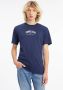 TOMMY JEANS Heren Polo's & T-shirts Tjm Clsc Small Varsity Tee Donkerblauw - Thumbnail 2