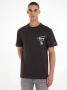 Tommy Jeans Zwarte Katoenen T-shirt NorHeren Pasvorm Korte Mouw Bedrukt Logo Black Heren - Thumbnail 1