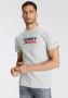 Tommy Hilfiger Grijze Biologisch Katoenen T-Shirt met Print Gray Heren - Thumbnail 1