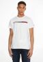 Tommy Jeans Katoenen Logo Print T-shirt White Heren - Thumbnail 1