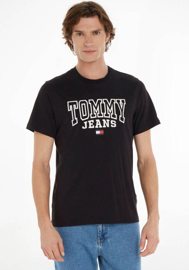 Tommy Jeans Regular fit T-shirt met labelprint model 'ENTRY'