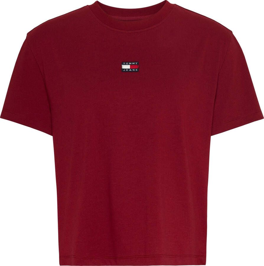 TOMMY JEANS T-shirt TJW CLS XS BADGE TEE met geborduurd logo op de borst