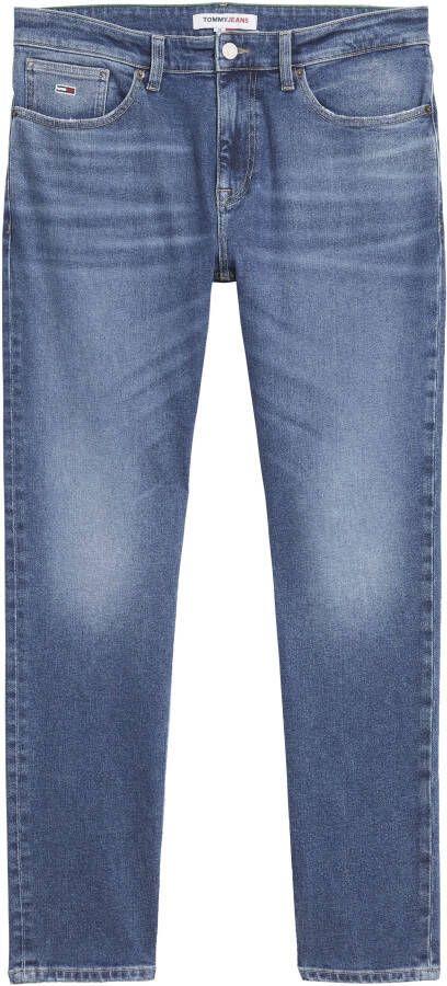 Tommy Jeans Heren Jeans Blauw Rits Knoopsluiting Blauw Heren