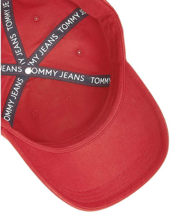 TOMMY JEANS Baseball pet TJM LINEAR LOGO CAP Klem sluiting logo borduursel tekst UNISEX
