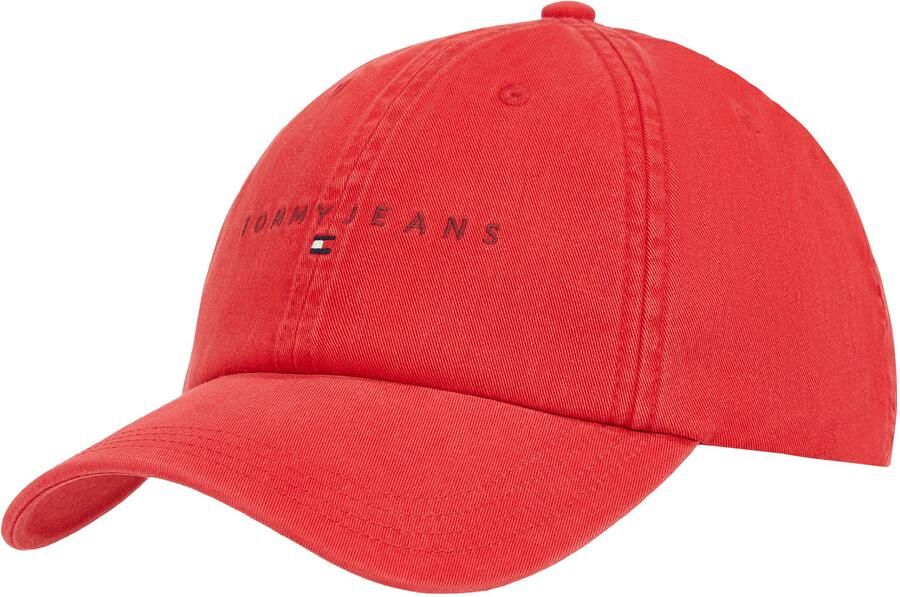 TOMMY JEANS Baseball pet TJM LINEAR WASHED CAP Logoborduurwerk opschrift flexibel in maat verstelbaar - Foto 3