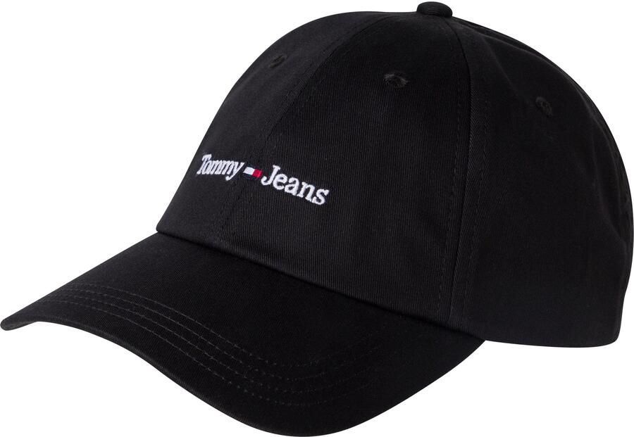 Tommy Jeans Biologisch Katoen Geborduurd Logo Pet Black - Foto 5