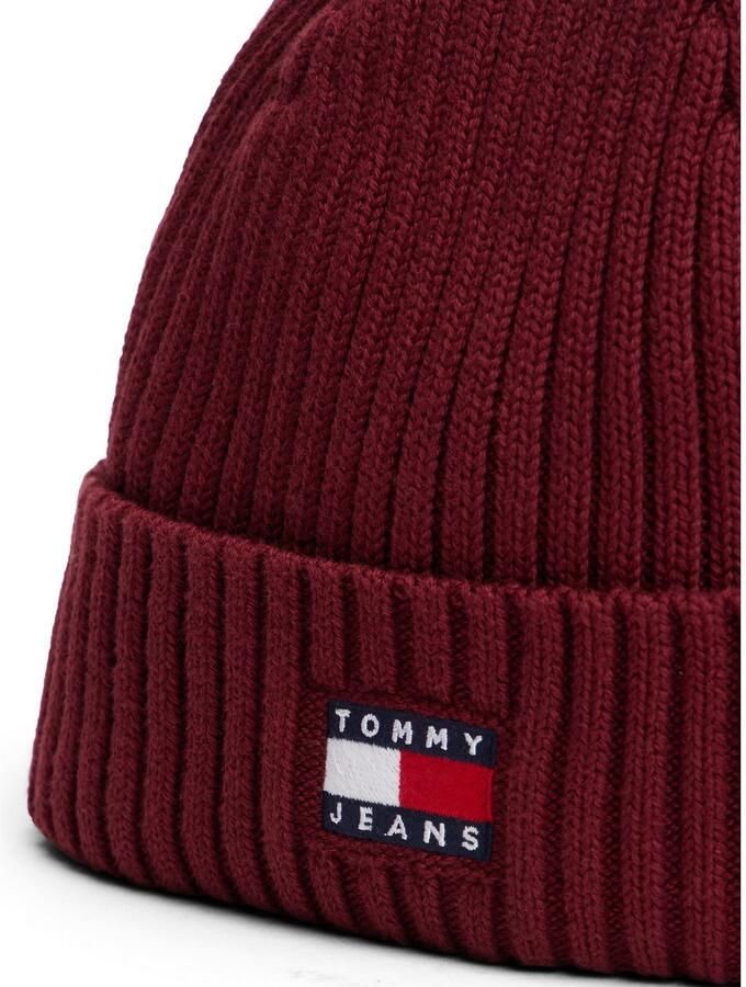 TOMMY JEANS Beanie TJM HERITAGE CORE Ribbreisel omslag normale pasvorm - Foto 2