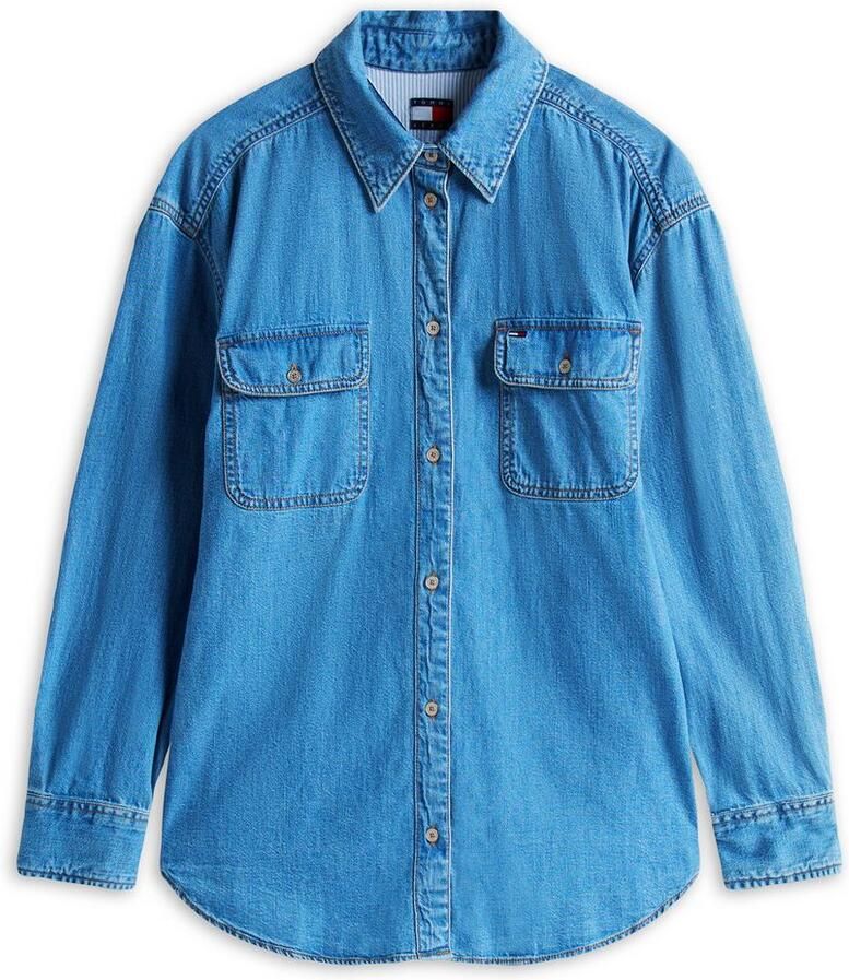 TOMMY JEANS blouse LS RELAXED DENIM SHIRT EXT