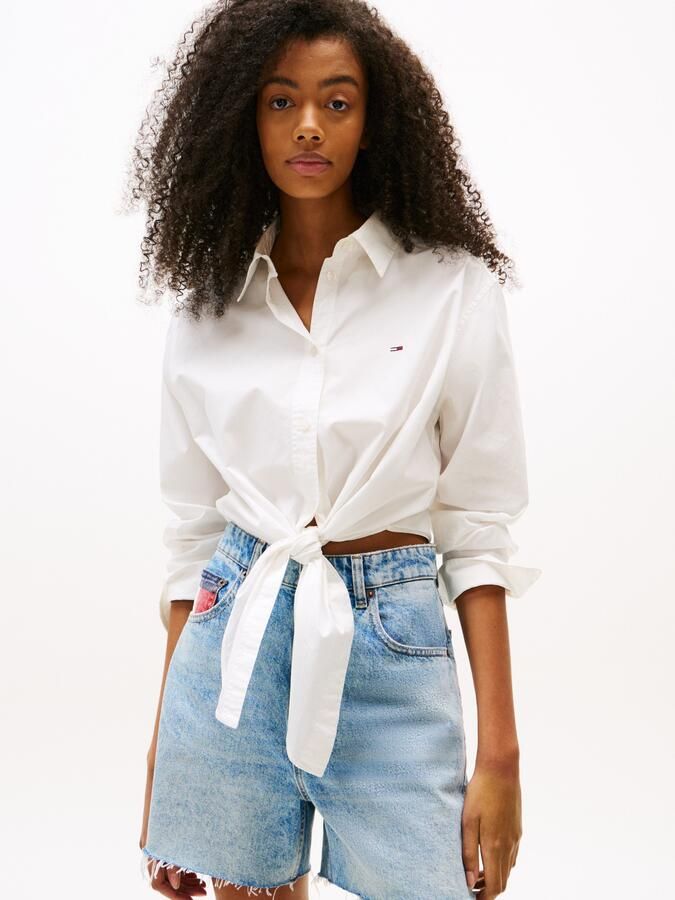 TOMMY JEANS Blouse met lange mouwen TJW LS TIE FRONT SHIRT - Foto 4