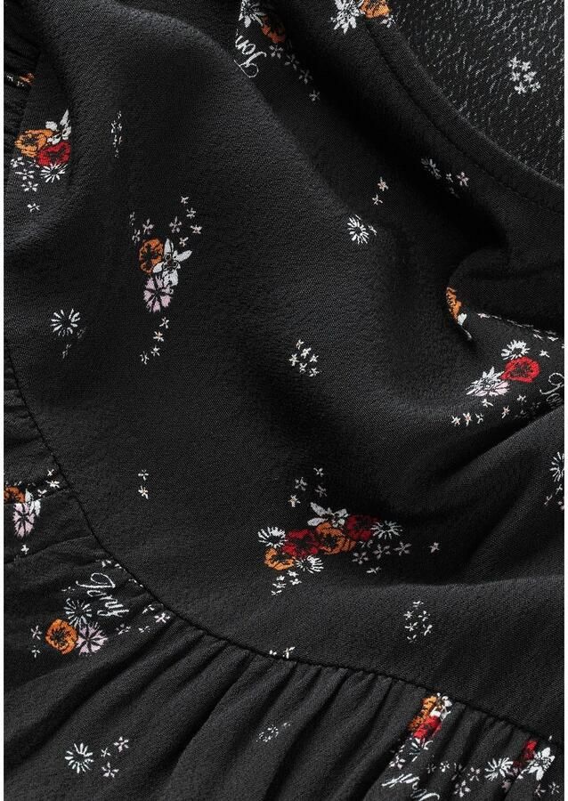 Tommy Jeans Curve Blousejurk TJW BLACK FLORAL TIERD DRESS EXT - Foto 4