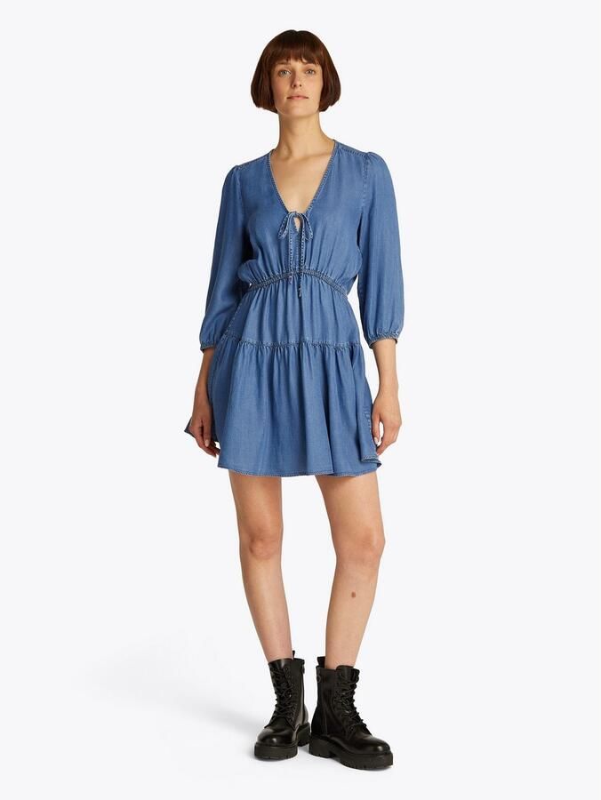 TOMMY JEANS Blousejurk TJW CHAMBRAY MINI DRESS EXT - Foto 4