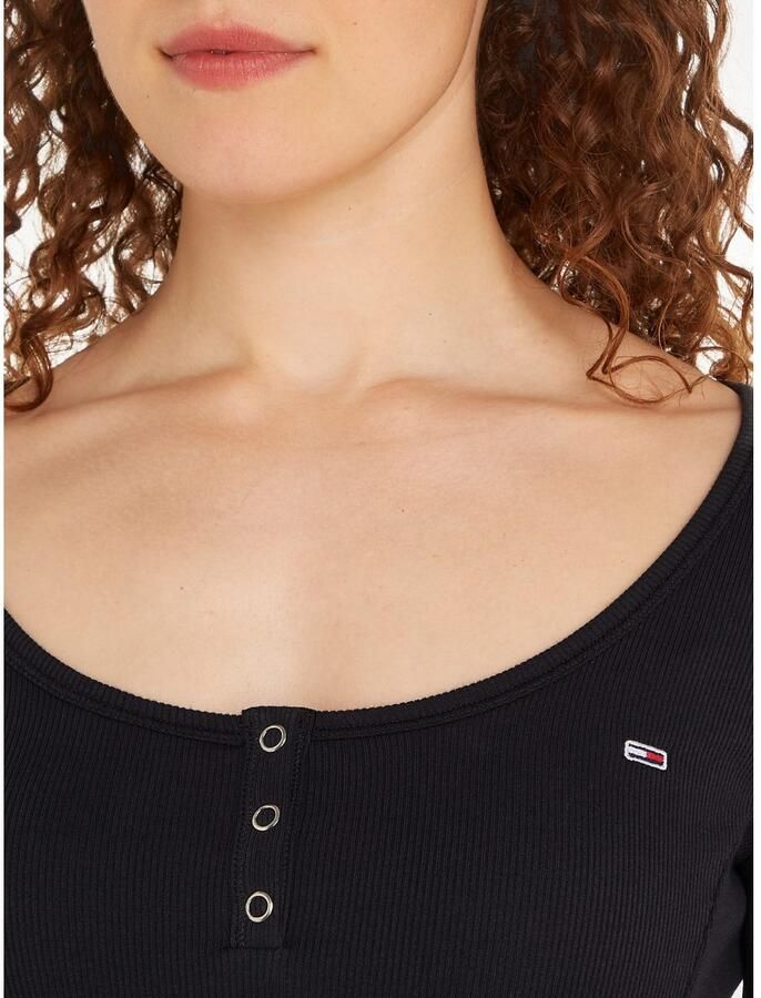 Tommy Jeans Mini-jurk met ronde hals model 'HENLEY'