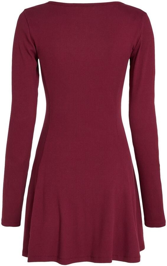 TOMMY JEANS Blousejurk TJW HENLEY FLARE DRESS - Foto 5