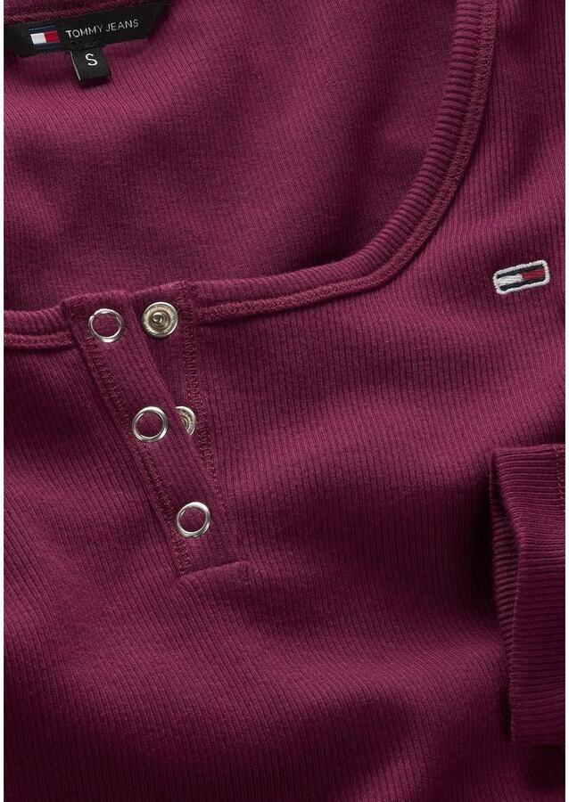 TOMMY JEANS Blousejurk TJW HENLEY FLARE DRESS - Foto 4