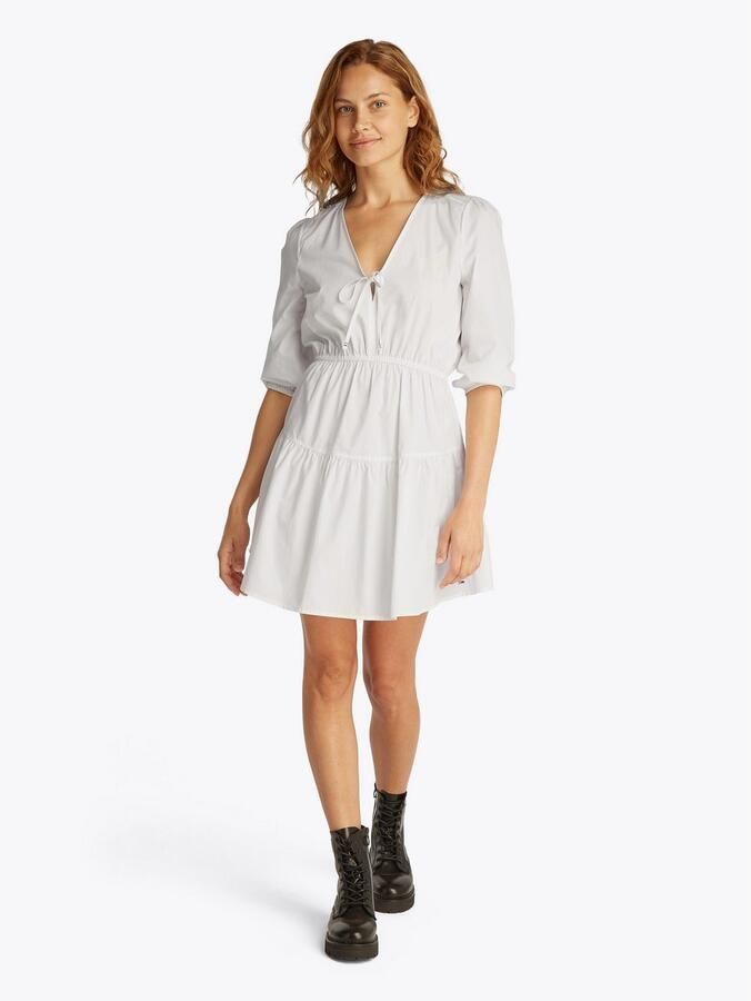 TOMMY JEANS Blousejurk TJW POPLIN TIERED MINI DRESS EXT - Foto 3