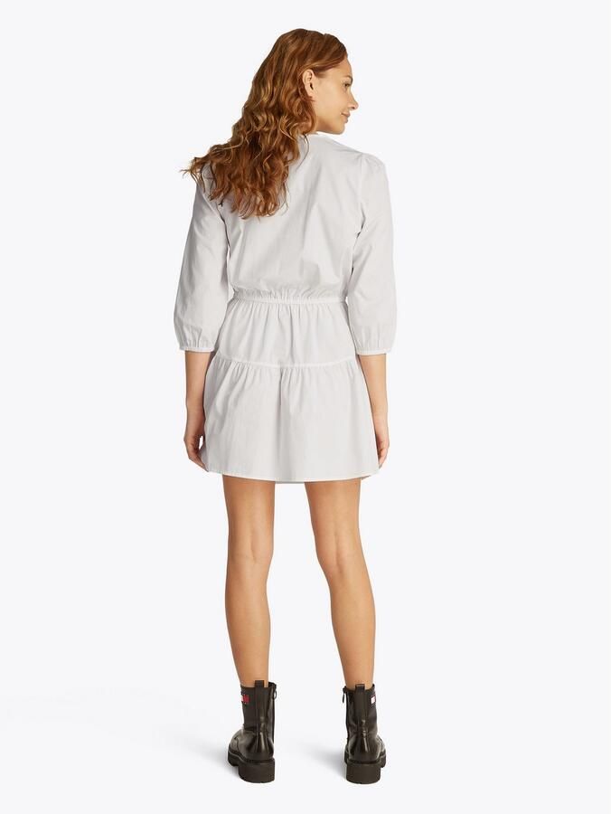 TOMMY JEANS Blousejurk TJW POPLIN TIERED MINI DRESS EXT - Foto 4