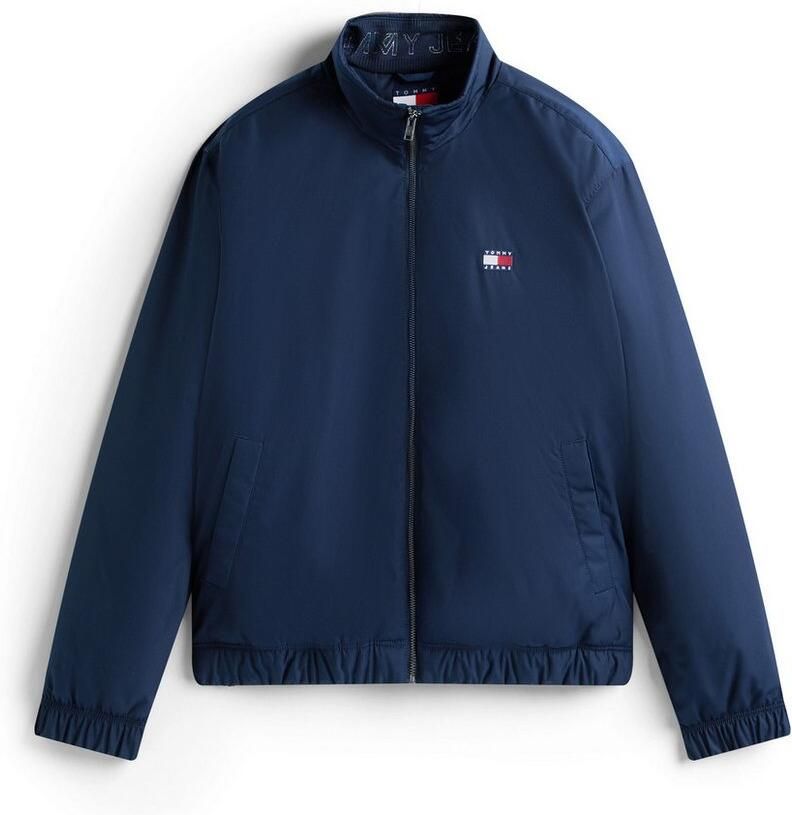 TOMMY JEANS Blouson TJM ESSENTIAL PADDED JACKET EXT Vrijetijdsjas overgangsjas glanzend stretch manchetten opstaande kraag