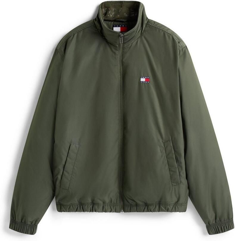 TOMMY JEANS Blouson TJM ESSENTIAL PADDED JACKET EXT Vrijetijdsjas overgangsjas glanzend stretch manchetten opstaande kraag