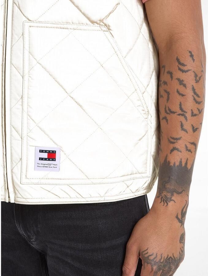TOMMY JEANS Bodywarmer TJM REG ENTRY VEST met modieus ruitpatroon - Foto 2