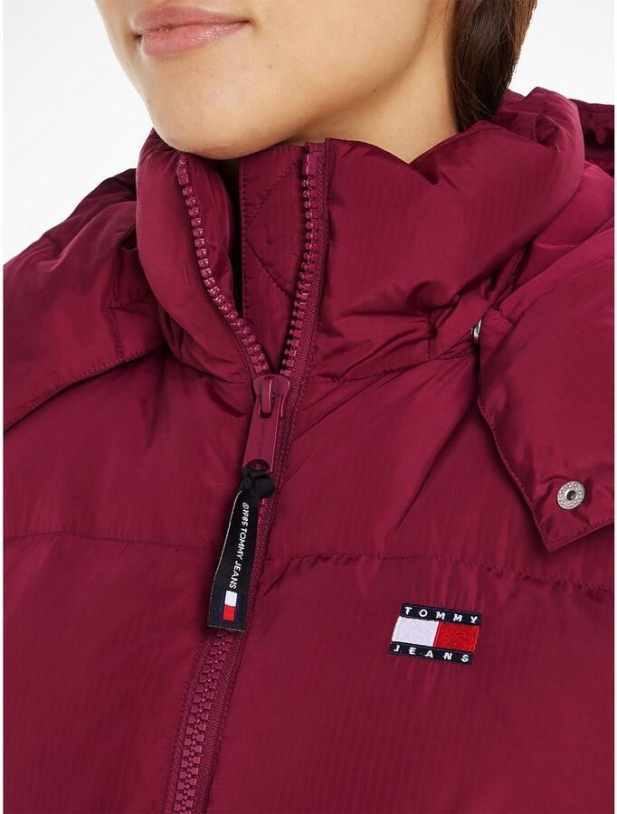 TOMMY JEANS Bodywarmer TJW CRP ALASKA PUFFER VEST in modieuze cropped vorm puffer