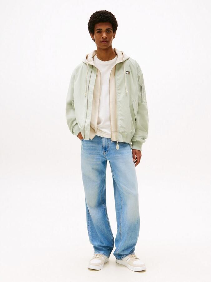 TOMMY JEANS Bomberjack TJM COTTON BOMBER JACKET Pilotenjack vrijetijdsjack overgangsjas opstaande kraag lichtgewicht - Foto 5