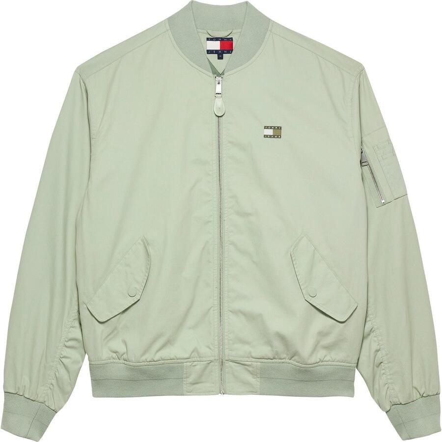 TOMMY JEANS Bomberjack TJM COTTON BOMBER JACKET Pilotenjack vrijetijdsjack overgangsjas opstaande kraag lichtgewicht