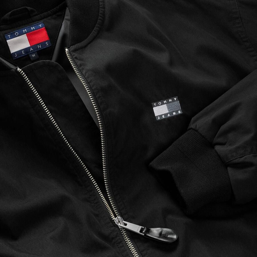 TOMMY JEANS Bomberjack TJM COTTON BOMBER JACKET Pilotenjack vrijetijdsjack overgangsjas opstaande kraag lichtgewicht