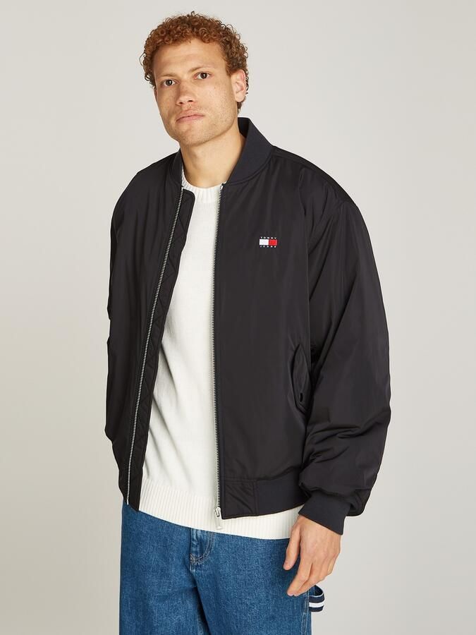 Tommy Jeans Plus Bomberjack TJM ENTRY BOMBER EXT Grote maten met logopatch - Foto 5