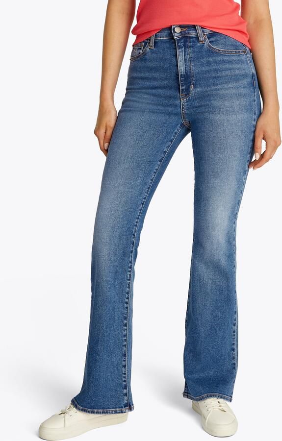 TOMMY JEANS Bootcut jeans SYLVIA HGH FLR BI1267 Wijd pijpform en logo borduursel op de achterzak - Foto 12