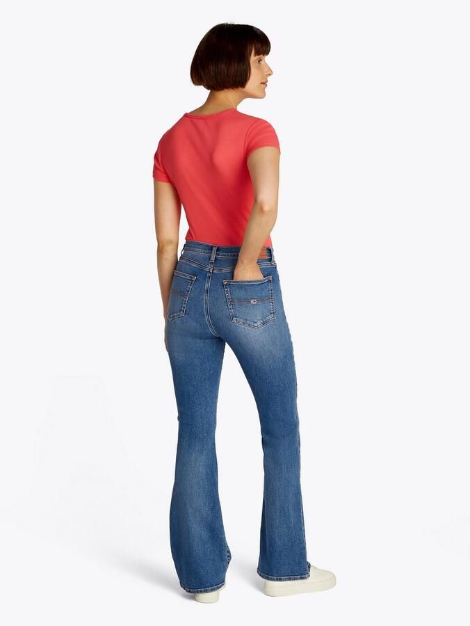 TOMMY JEANS Bootcut jeans SYLVIA HGH FLR BI1267 Wijd pijpform en logo borduursel op de achterzak - Foto 4