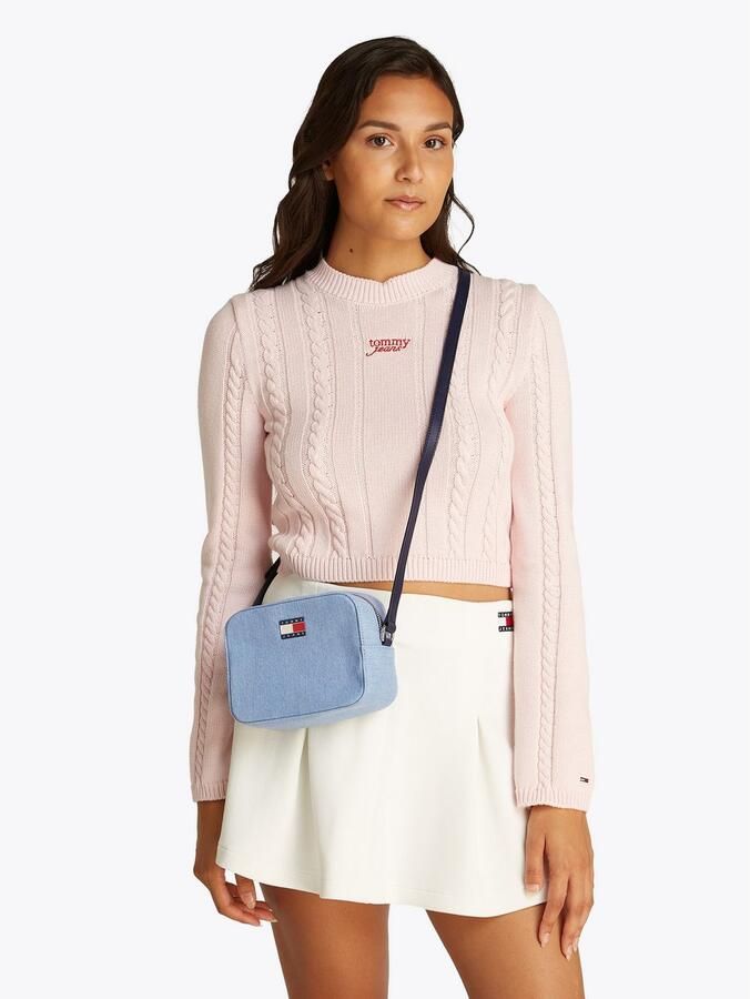 TOMMY JEANS Camerazak TJW ESS MUST CAMERA BAG DENIM dames schoudertas handtas mini tas met logovlag - Foto 3